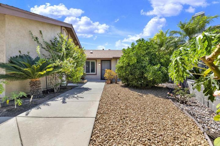10510 Share Ct, Santee: front walkway and fruit trees